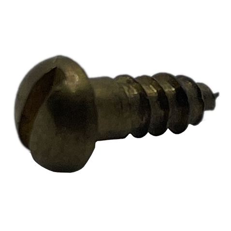2 X 1/4 ROUND HEAD W/S BRASS